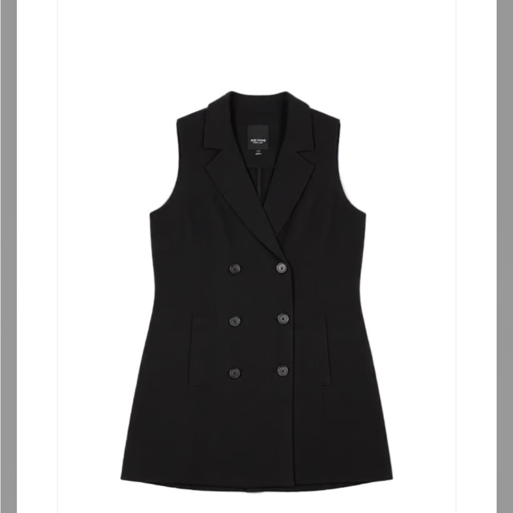 Simply Vera Vera Wang NWT Women’s Black Double Breasted Dress Size Medium - Picture 1 of 8